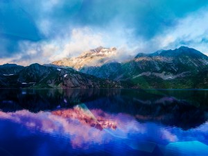 Majestic Mountains Church Worship Background