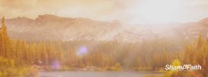 Sun Shining on the Horizon Church Triple Wide Worship Motion Background Loop