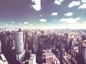 City Skyline Church Worship Background