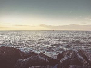 Ocean Waves in the Horizon Church Worship Background