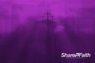 Geometric Cross at Calvary Worship Video Background