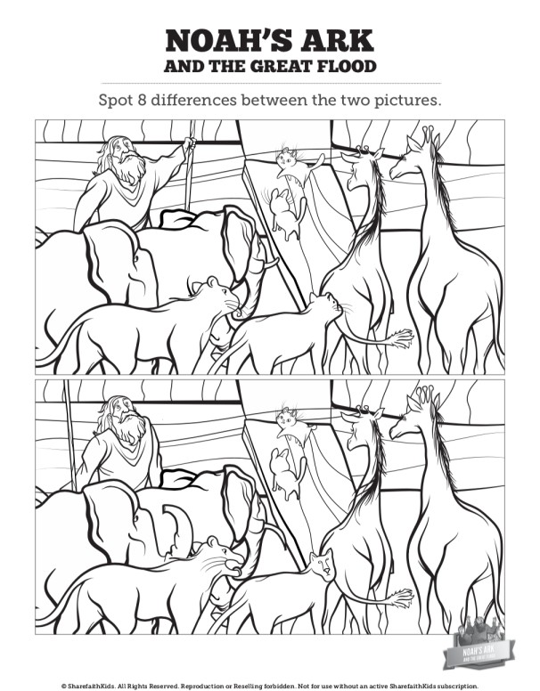 Noah’s Ark Kids Spot The Difference