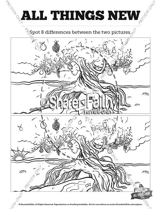 Revelation 21 All Things New Kids Spot The Difference