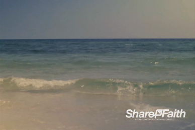 Rolling Waves on the Seashore Church Video Background Loop