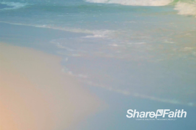 Ocean Tide Beach Worship Video Background