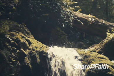 Church Waterfall Background Motion Loop