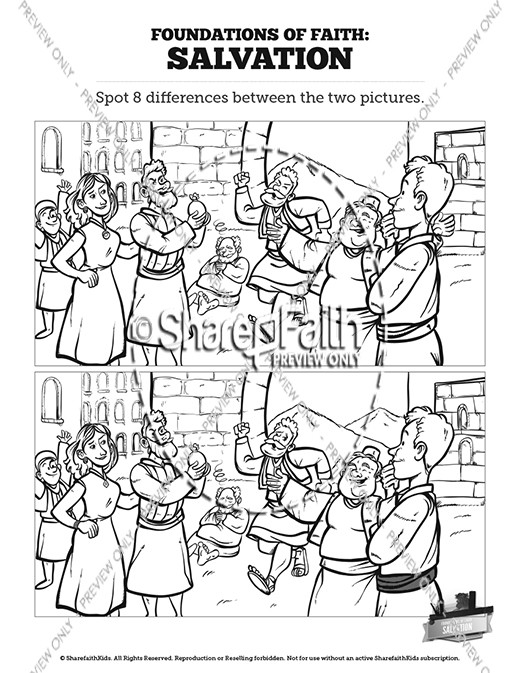 Matthew 7 Plan of Salvation Kids Spot The Difference