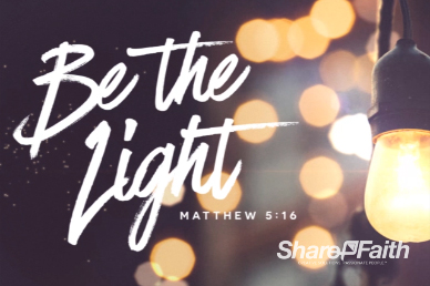 Be The Light Title Motion Loop