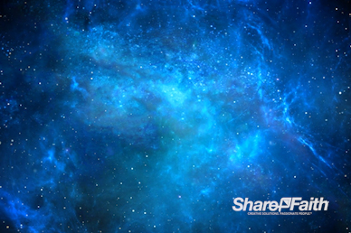 Blue Galaxy Worship Motion Loop