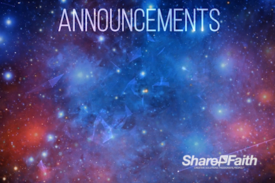 Stars and Galaxies Announcements Video