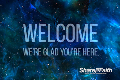 Space Galaxy Welcome Video Loop