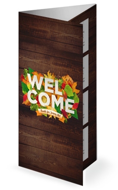Fall Harvest Party Church Trifold Bulletin