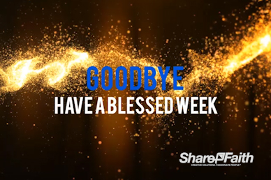 Light Particle Wave Goodbye Church Video Loop