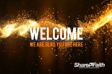 Light Particle Wave Welcome Church Video Loop