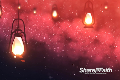 Lanterns At Night Worship Motion Background