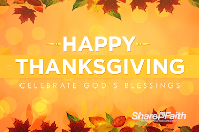 Happy Thanksgiving Blessings Title Motion Loop