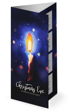 Christmas Eve Service Sermon Trifold Bulletin