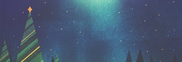 Merry Christmas Tree Church Website Banner