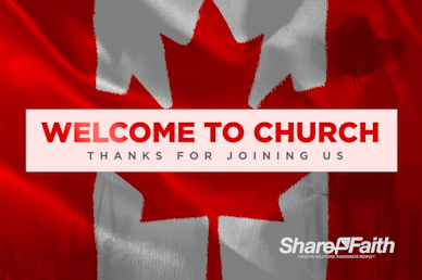 Remembrance Day Canada Flag Welcome Video Loop