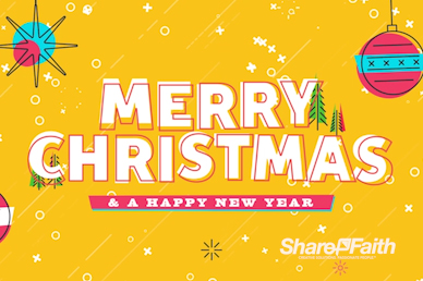 Merry Christmas Ornaments Intro Video Loop
