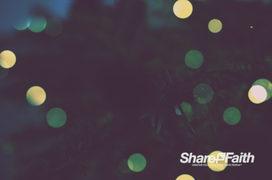 Christmas Tree Lights Worship Video Background