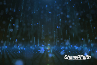 3D Blue Rain Drops Motion Graphic