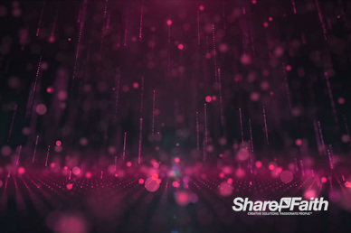 3D Magenta Rain Drops Motion Graphic
