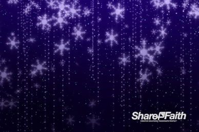 Purple Snowflakes Christmas Motion Graphic