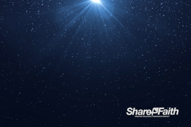 Blue Snowfall Christmas Eve Motion Graphic