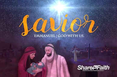 A Savior is Born Christmas Motion Graphic