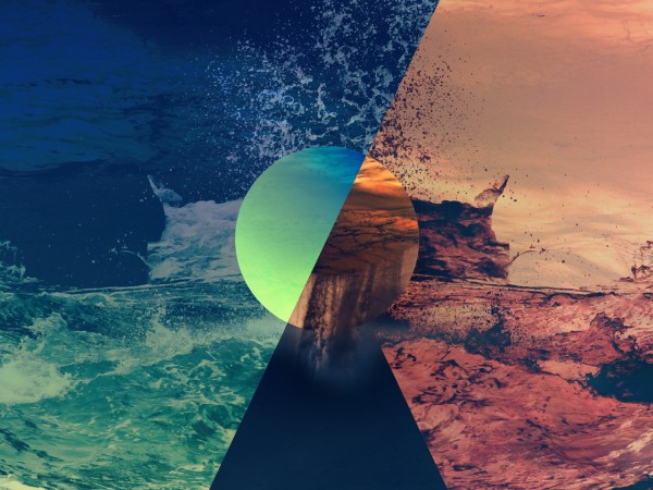 Rushing Water Abstract Worship Background