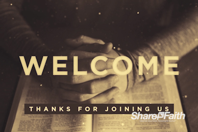 Scripture On Praying Welcome Motion Loop