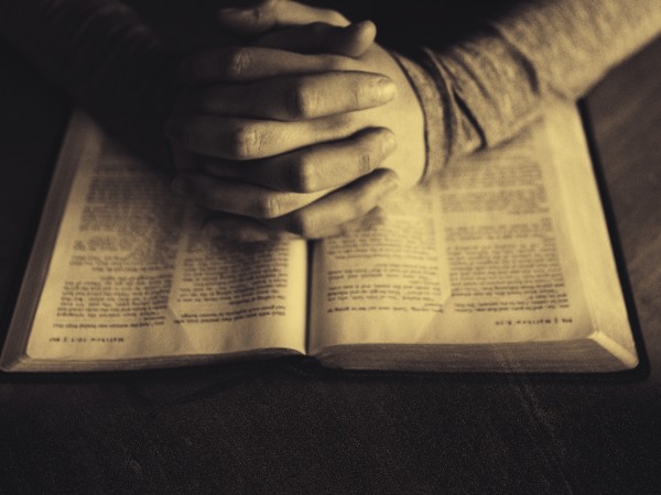 Scripture On Praying Christian Worship Background