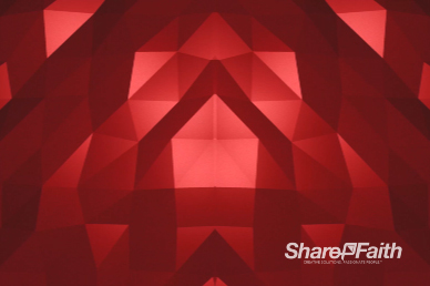 Red Polygon Wave Worship Motion Background