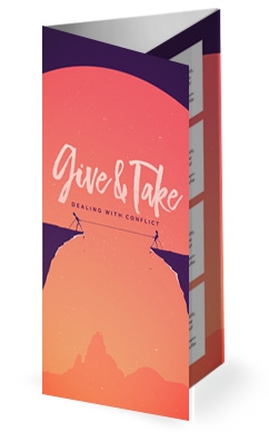 Give And Take Church Trifold Bulletin