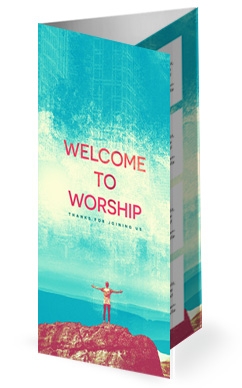 Passion For God Church Trifold Bulletin