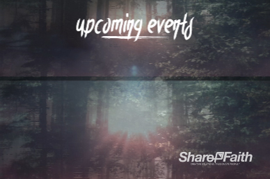 I Will Fear No Evil Announcements Church Motion Graphic
