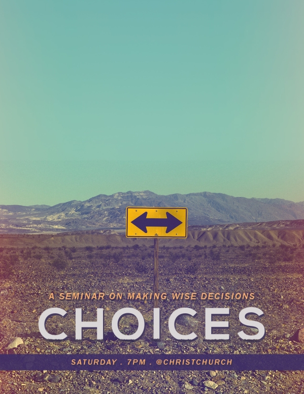 Making Wise Choices Church Flyer