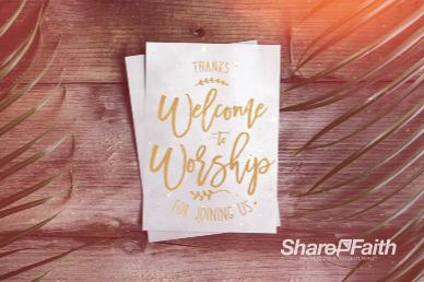 Palm Sunday Hosanna Welcome Motion Graphic