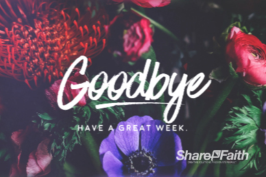 Mother's Day Flower Goodbye Motion Graphic