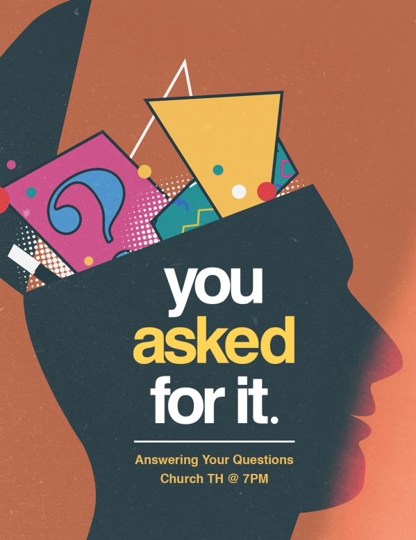 You Asked For It Church Flyer