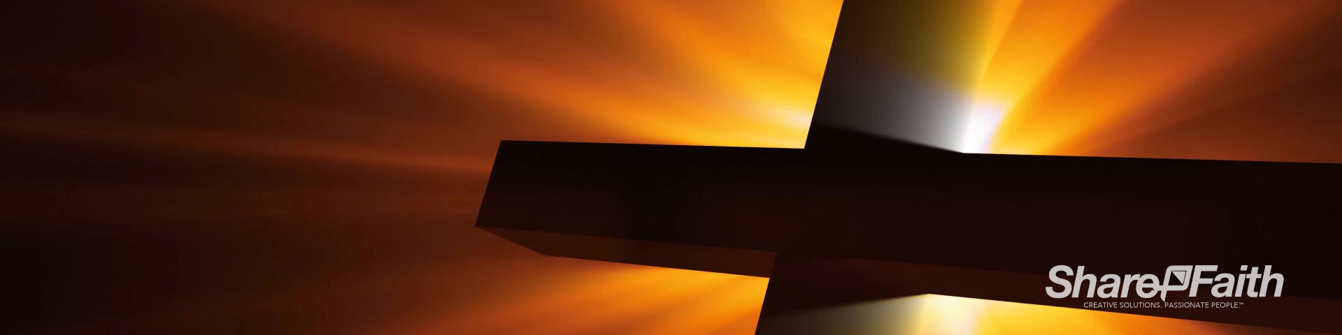 Radiant Cross Easter Triple Wide Motion Background