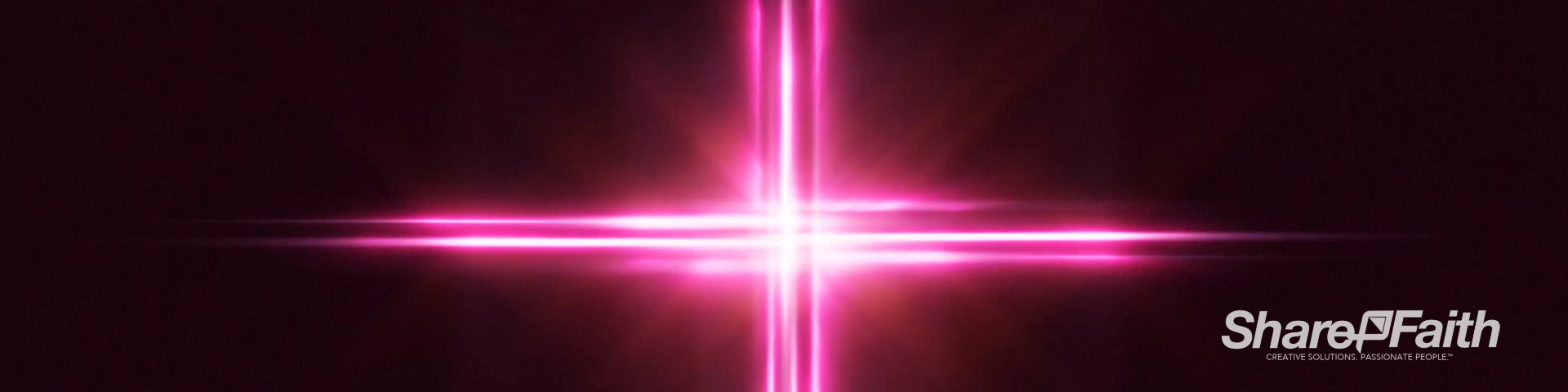Light Wave Cross Triple Wide Motion Background