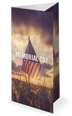 Memorial Day Weekend Church Trifold Bulletin