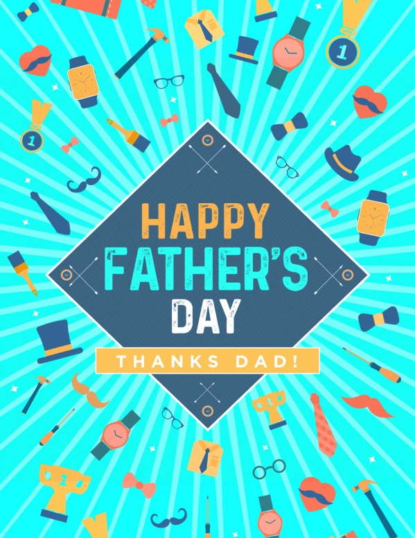 Happy Father's Day Church Flyer Template