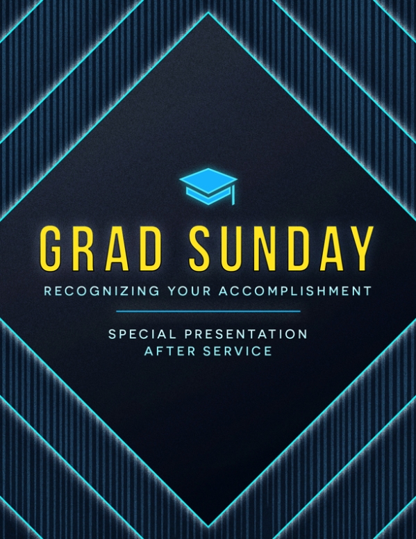 Grad Sunday Church Flyer