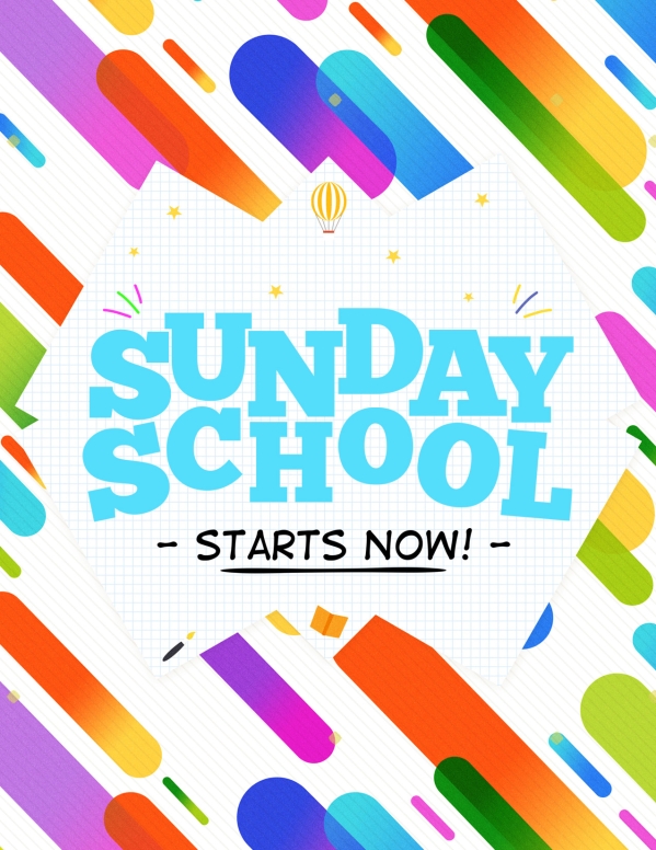 Sunday School Jelly Bean Children's Church Flyer
