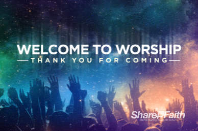 Be Lifted High Welcome Church Motion Graphic