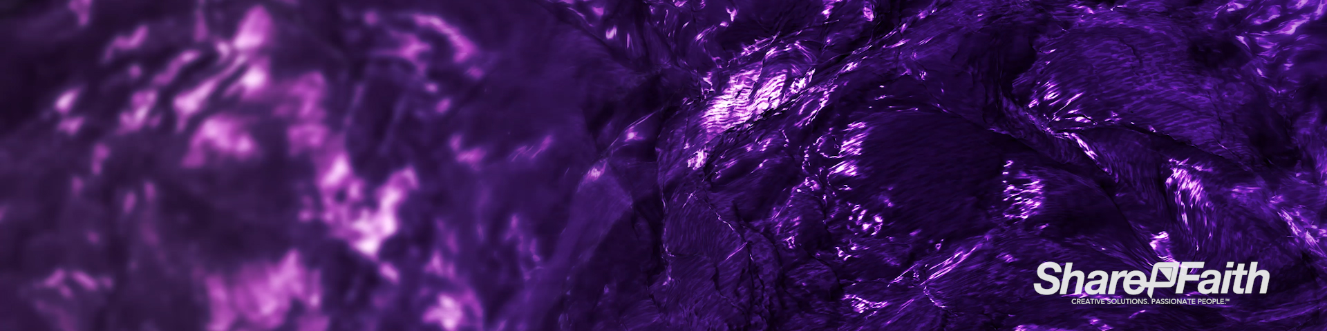 Slow Motion Water Triple Wide Worship Motion Graphic