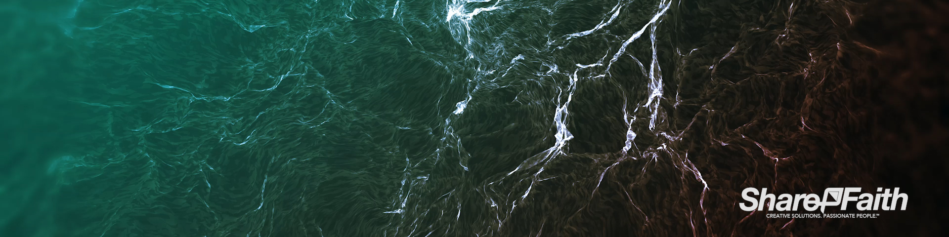Water Ripple Triple Wide Worship Motion Graphic